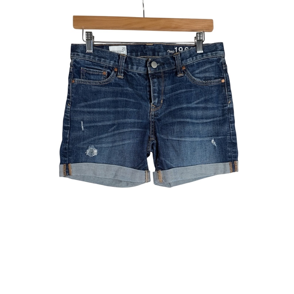 Gap‎ 1969 Sexy Boyfriend Denim Shorts size 25 Blue